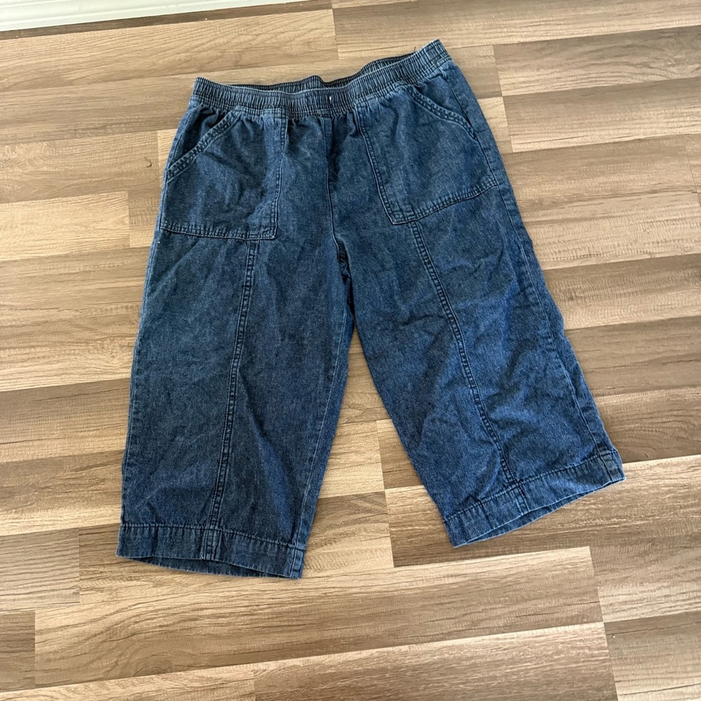 Karen Scott Dark Blue Denim Shorts